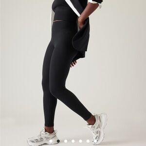 Athleta black ribbed legging